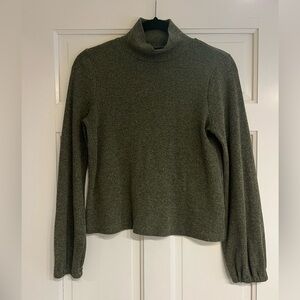 Madewell Mock Neck Ribbed Shirt